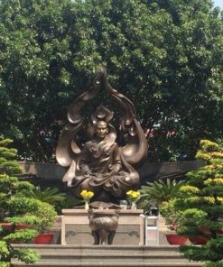 burning monk statue in saigon