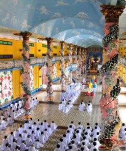 cao dai temple in tay ninh in family holiday in vietnam