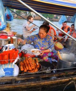 food stall at floating market