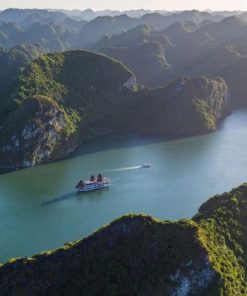 halong bay from seaplane