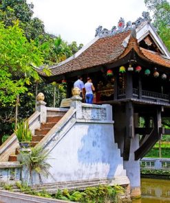 one pillar pagoda in hanoi