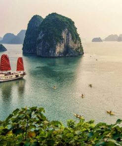 panoramic view of halong bay