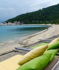 relax at the beach of ninh van bay