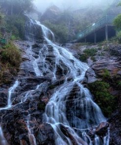 silver waterfall in sapa lao cai