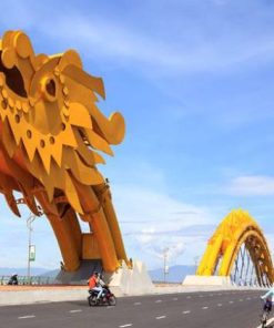 the dragon bridge in danang